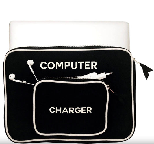 Laptop Case with Charger Pocket 15” - Black