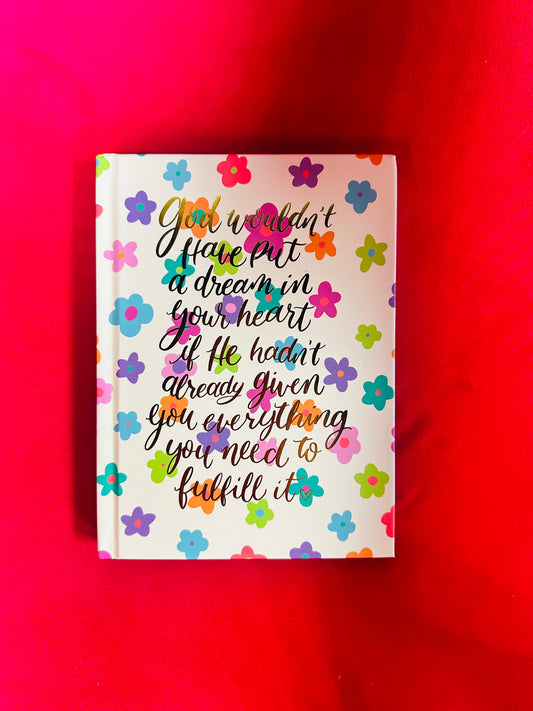 God + Dreams Floral Notebook
