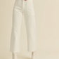 Front Pocket Wide Leg Jeans- Off White