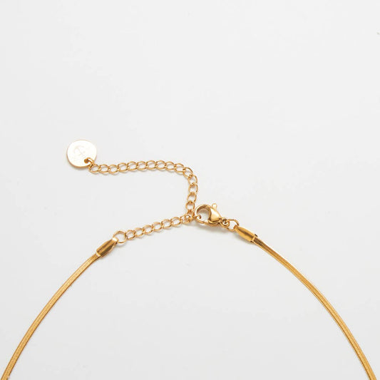 Admiral Row - Ultra Thin Herringbone Necklace
