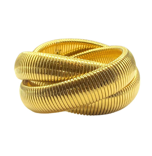 Large Gold Twisted Cobra