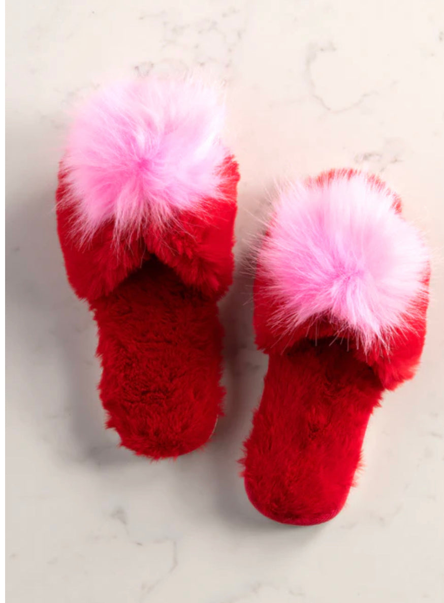 Amor Slippers - Red