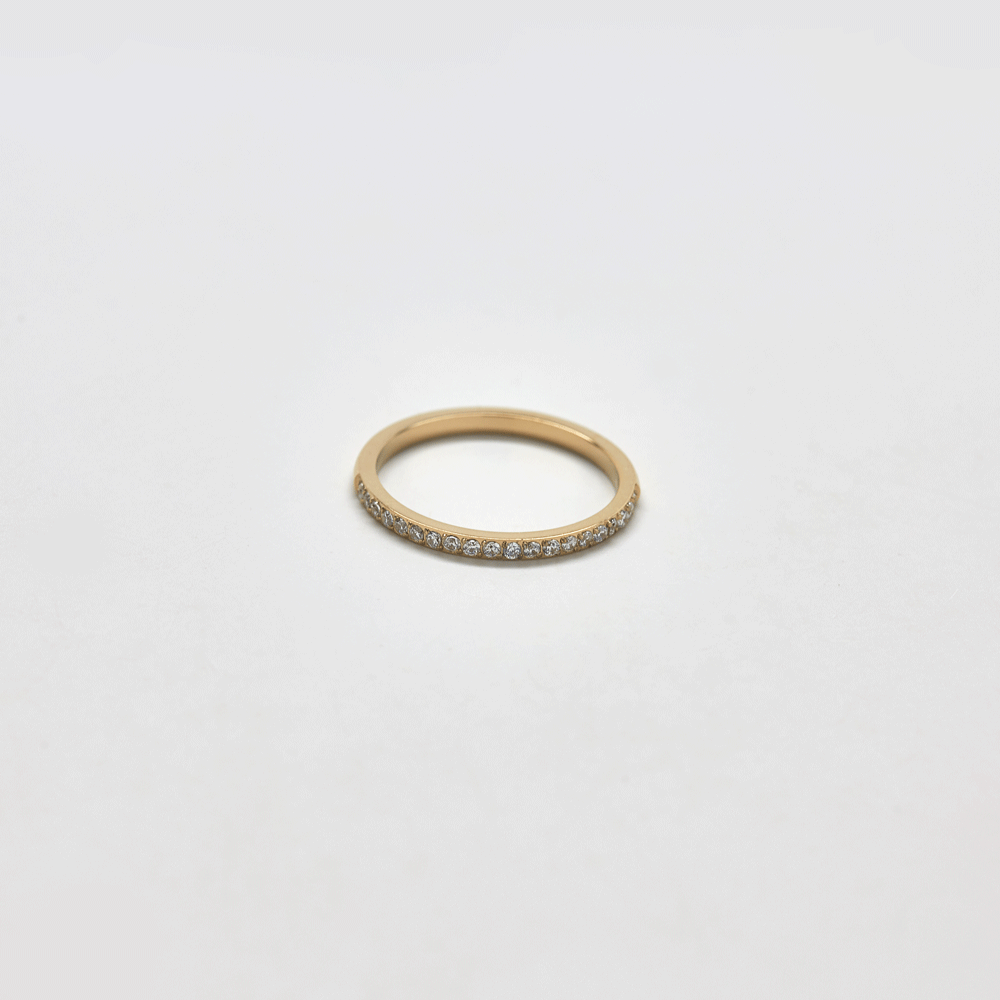 Admiral Row - Pave Gold Stacking Ring