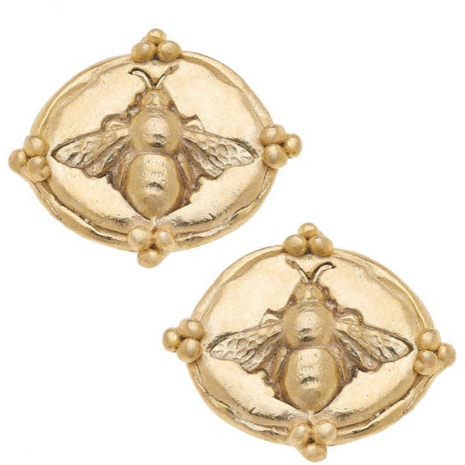 Accent Gold Bee Studs