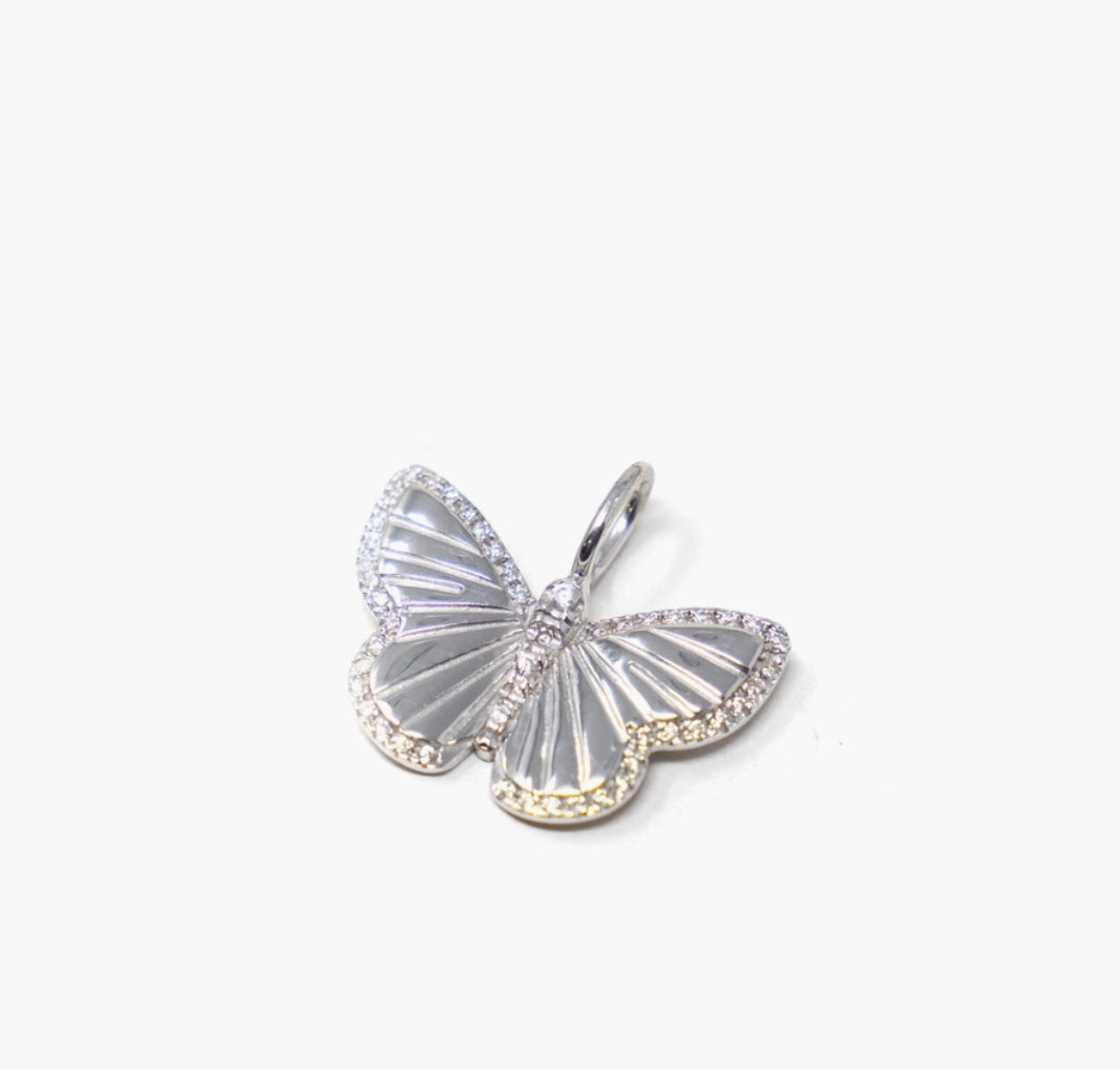 The Sis Kiss Butterfly Charm